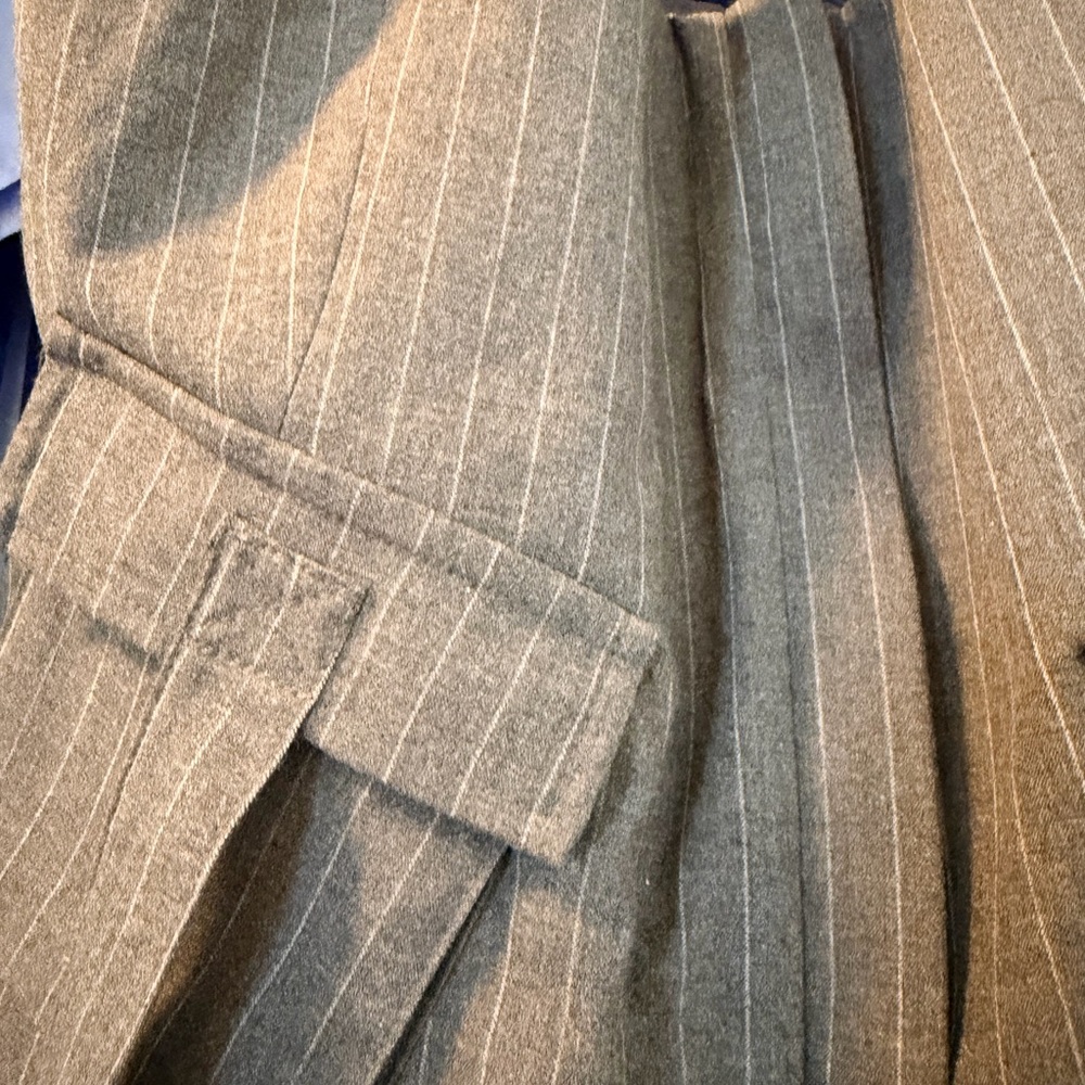Gray Pinstripe Women’s Blazer Halter Sleeveless